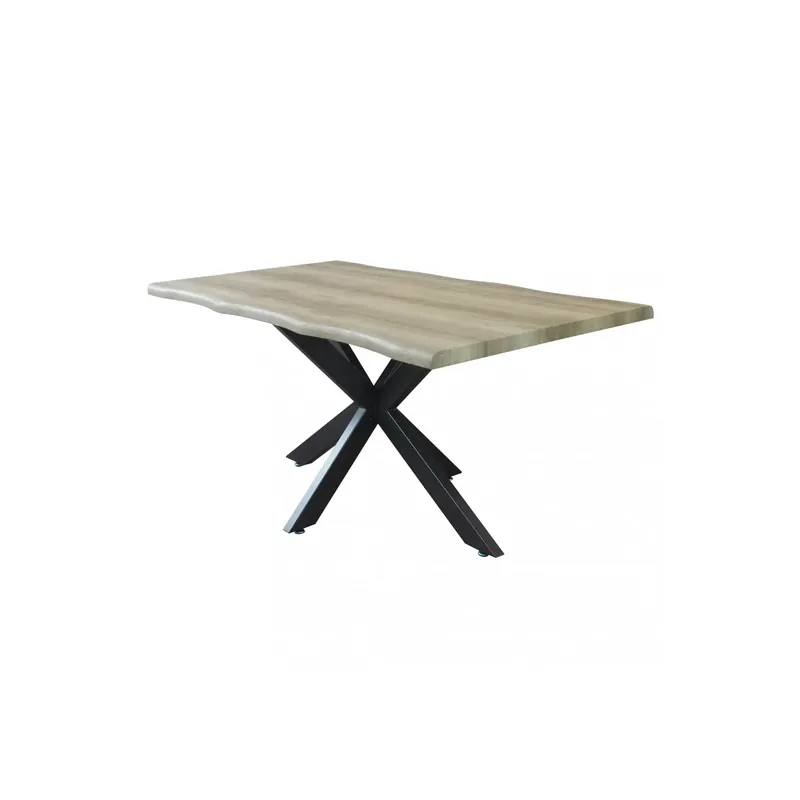 Shop Nu Tavolo da pranzo 160 cm quercia chiaro con struttura nera - Floyd