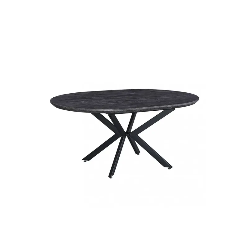 Direct Beschikbaar TAVOLO ROTONDO ALLUNGABILE GARRY ANTRACITE EFFETTO LEGNO 120/160 X 120