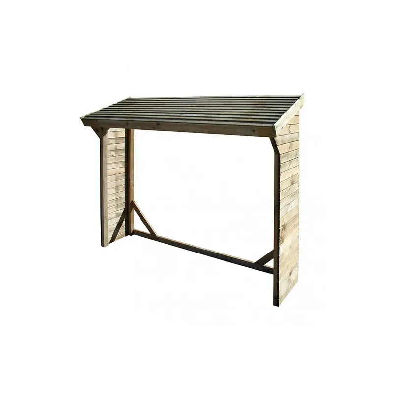 Nu Kopen Legnaia in Legno 217x80x155/180 cm - Protezione e Ordine per la Tua Legna