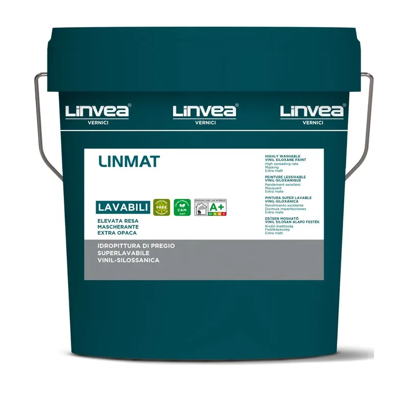 Fabrieksprijs LINVEA LINMAT Pittura murale superlavabile opaca colorata per interni ed esterni