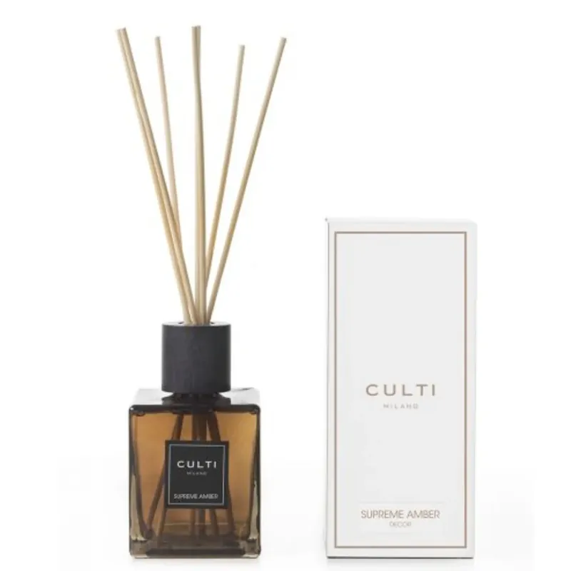 Diffusore Decor Supreme Amber Culti 500 ml Sfaccettatura Legno Gecertificeerd