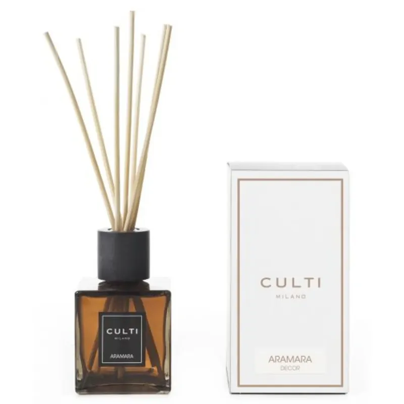 Diffusore Decor Aramara Culti 500 ml Sfaccettatura Legno Populair