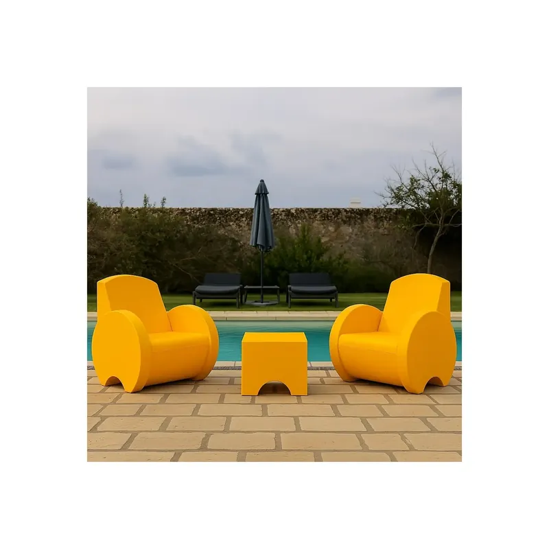 Poltrona da giardino gialla Sunset Kloris Koop Online