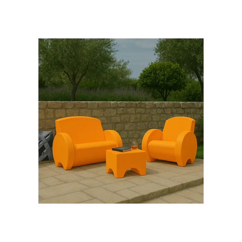 Dagaanbieding Divano da giardino ocra biposto Sunset Kloris