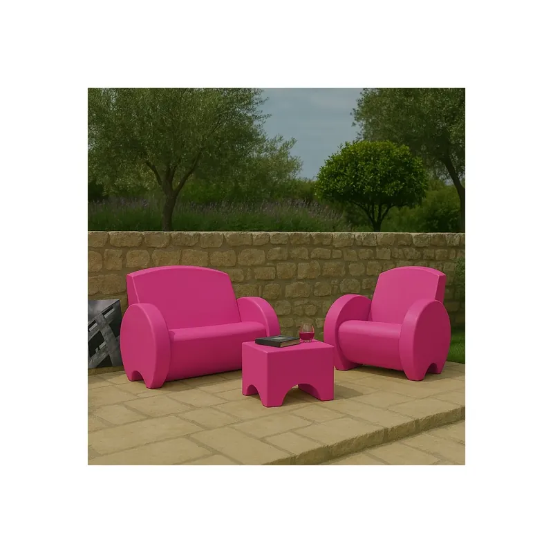 Snelle Levering Divano da giardino viola biposto Sunset Kloris
