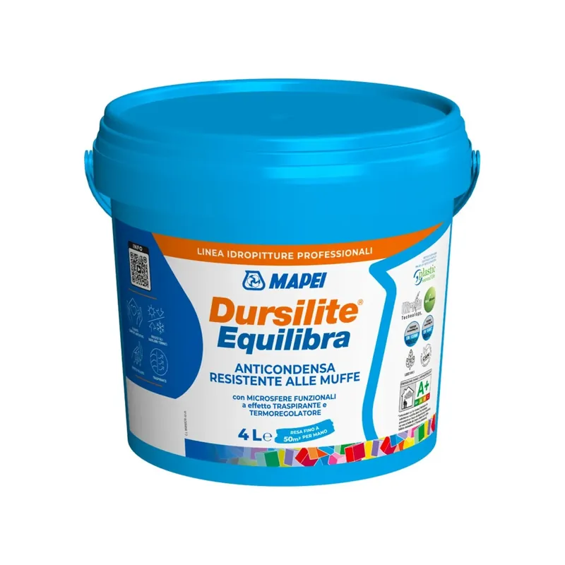 Pittura anticondensa bianca resistente alle muffe Dursilite Equilibra Mapei Beste Prijs