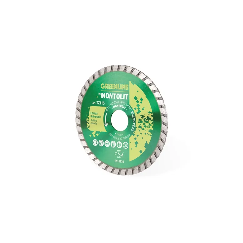 Disco diamantato turbo 115 mm Green Line - Montolit Goedkoop