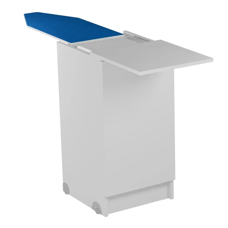 Direct Verzonden Mobile movibile con asse da stiro estraibile 45x50x90h bianco matt Colavene