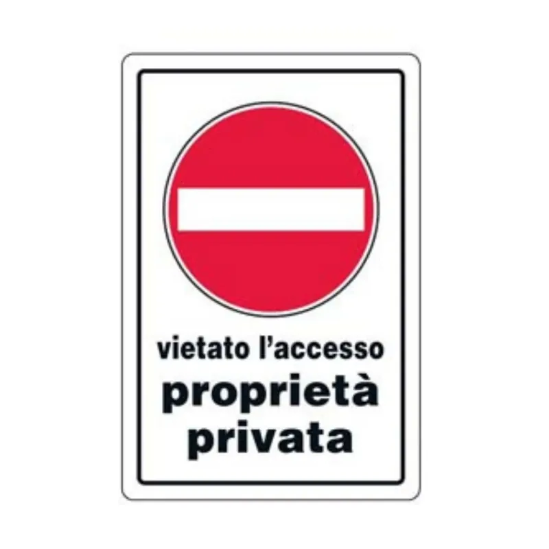 Cartello proprietà privata 30x20 cm FT 30410 Beste Prijs