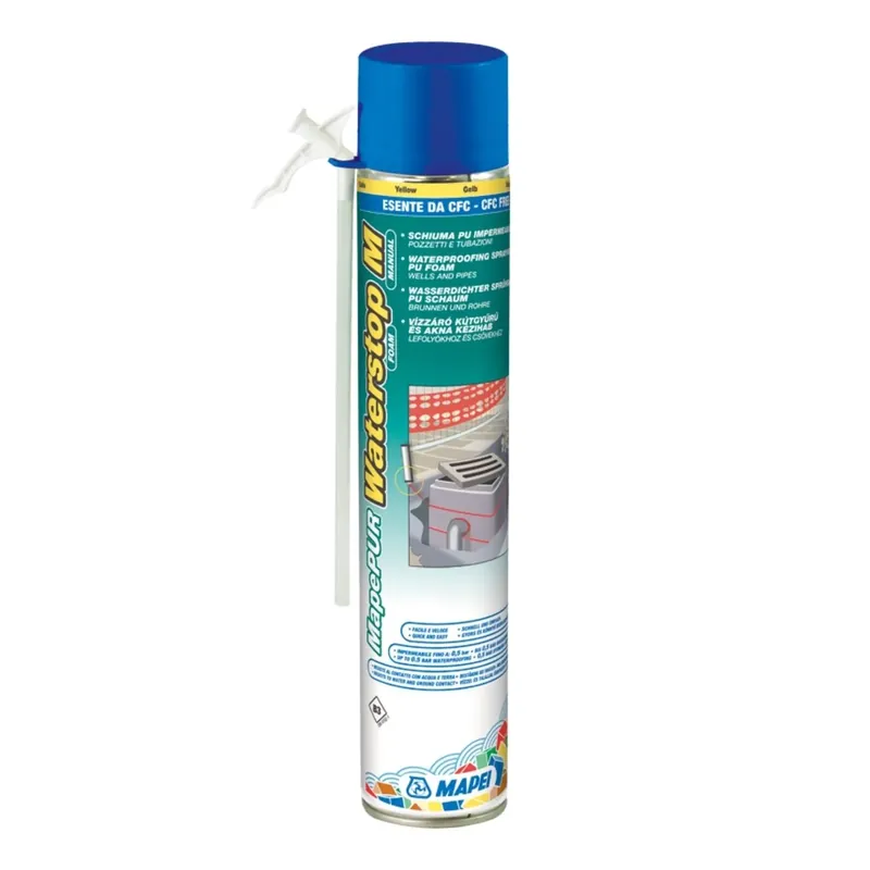 Meest Verkocht Schiuma poliuretanica monocomponente impermeabile MapePUR Waterstop Foam M