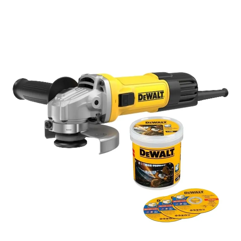 Goedkoop Smerigliatrice 115mm 750w + 100 Dischi per inox DEWALT DWE4036KIT