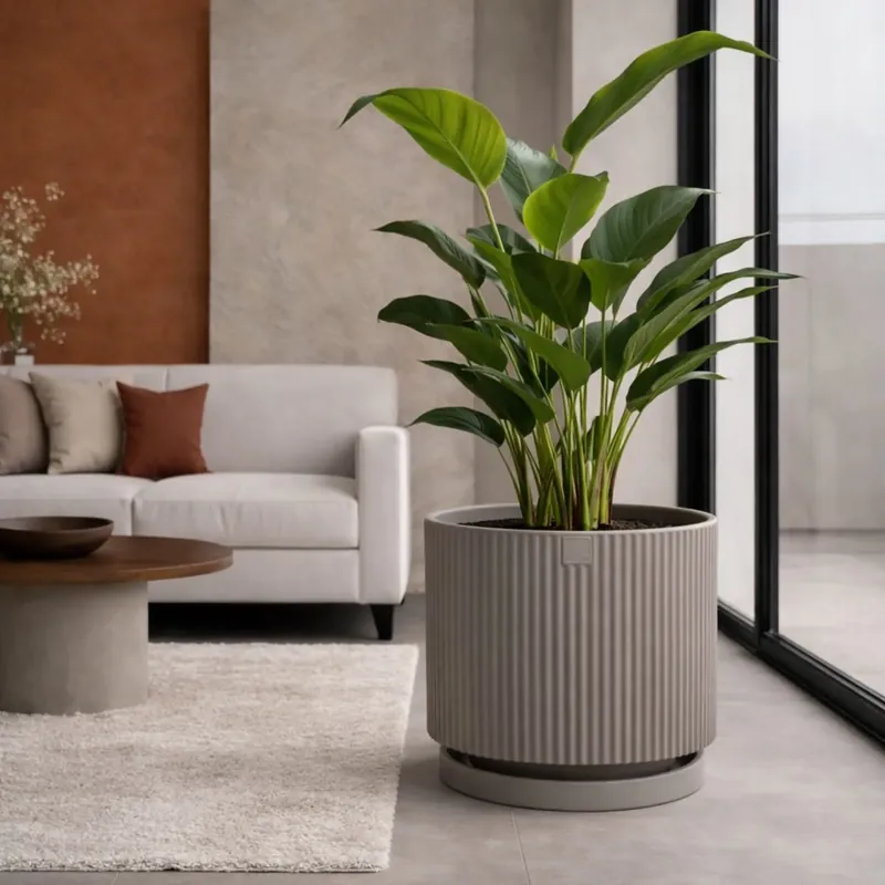 Seizoensaanbieding Vaso da giardino tortora Monacis Vertigo in polietilene