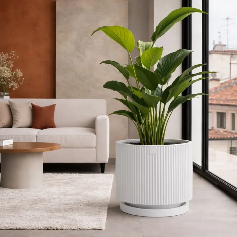 Voordeelprijs Vaso in polietilene Bianco Vertigo - Monacis