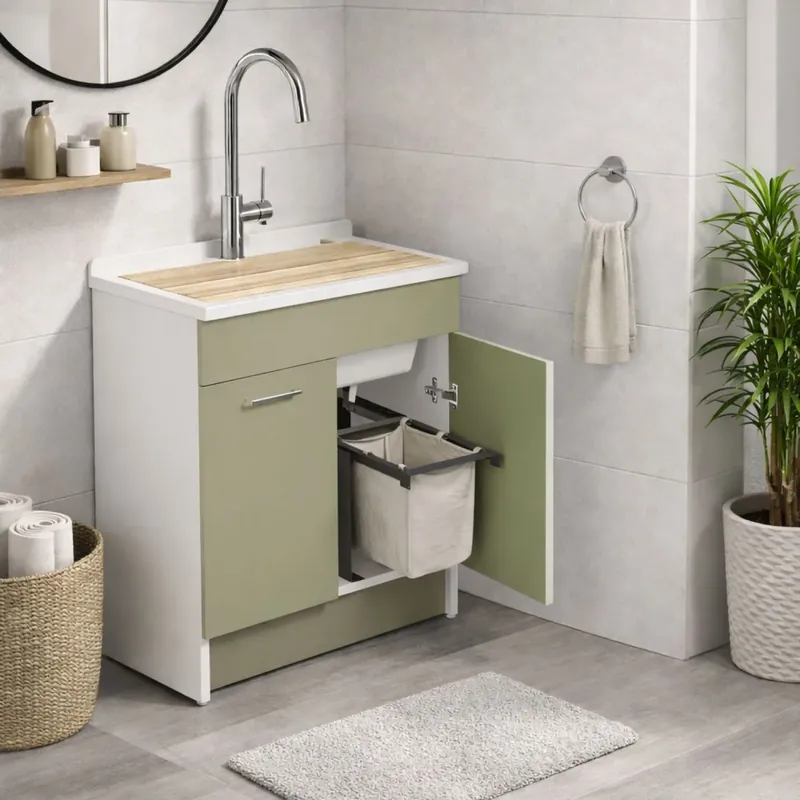 Laatste Versie Lavatoio verde 75x50x86h cm Lindo MAX Colavene