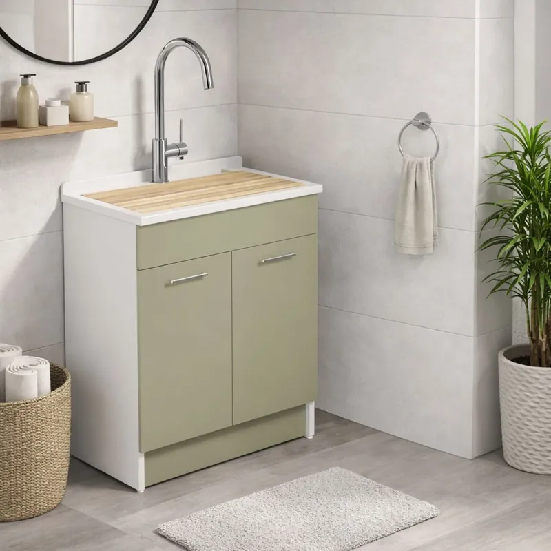 Lavatoio verde 75x50x86h cm Lindo Max Colavene SENZA CESTO PORTABIANCHERIA Rechtstreeks Van De Fabrikant