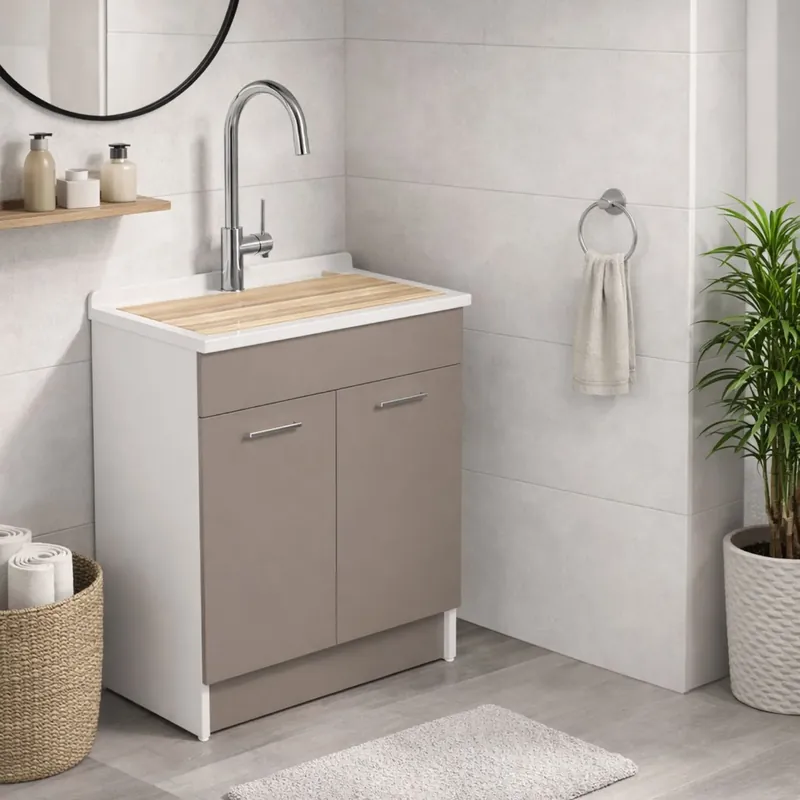 Beste Prijs Lavatoio corda 75x50x86h cm Lindo Max Colavene SENZA CESTO PORTABIANCHERIA