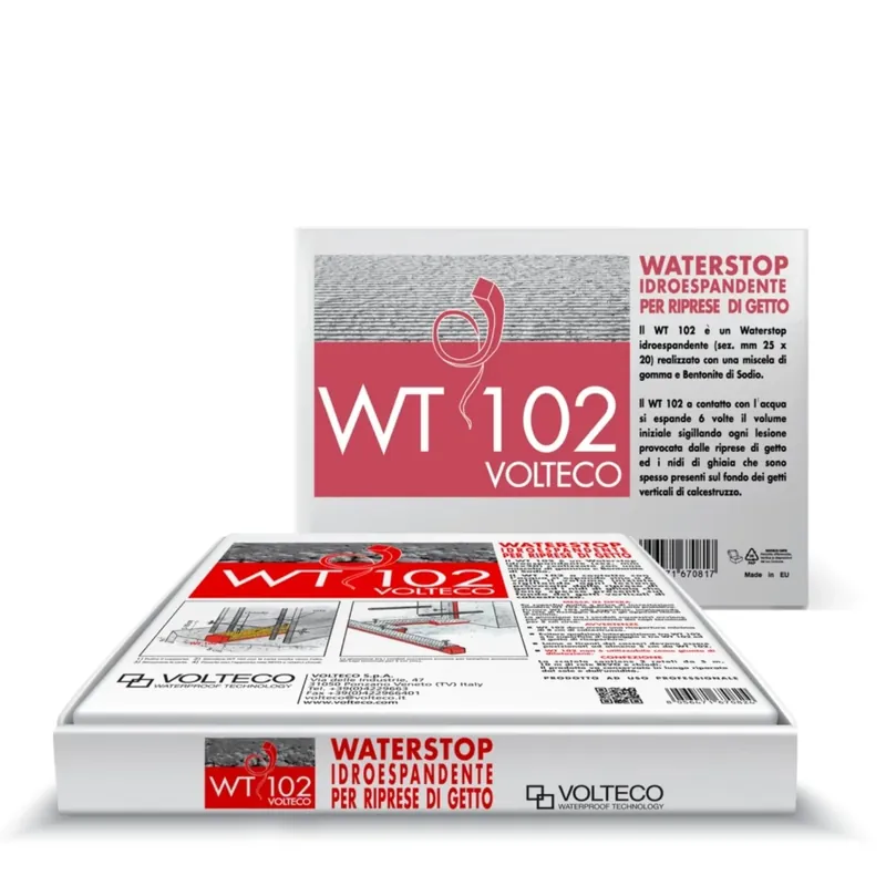 Profilo idroespansivo bentonitico WT 102 ROSSO BD02 VOLTECO Premium