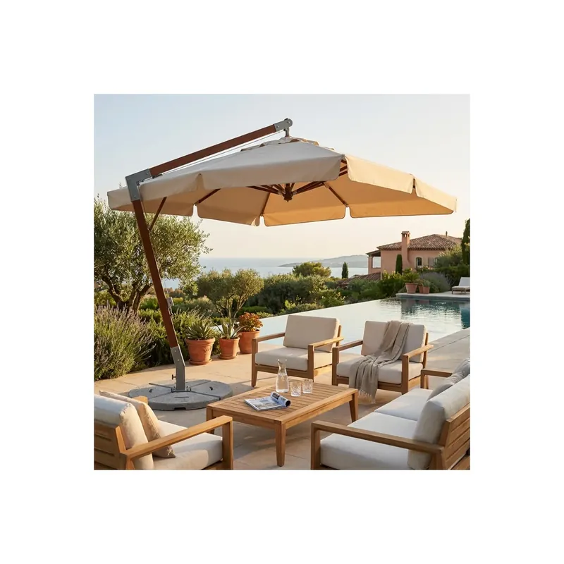 Ombrellone palo laterale 3x3 mt Beige - Venere Must-Have