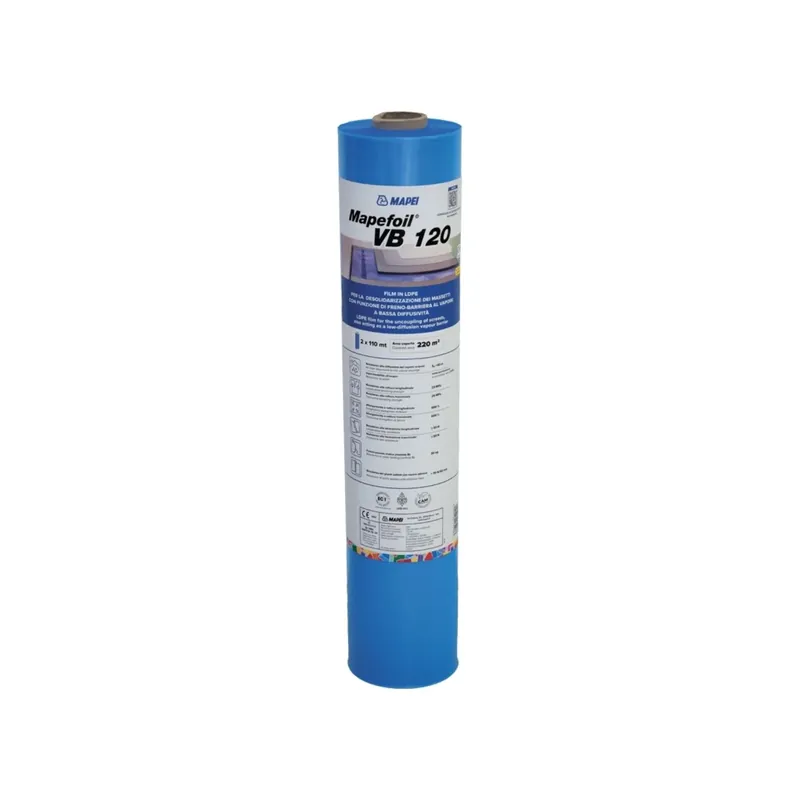 Film in LDPE per massetti con funzione desolidarizzante e barriera al vapore MAPEFOIL VB 120 Mapei Finale Uitverkoop