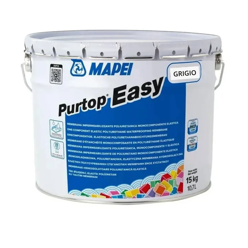 Bestel Nu Purtop Easy Membrana impermeabilizzante elastica 15Kg grigio - Mapei