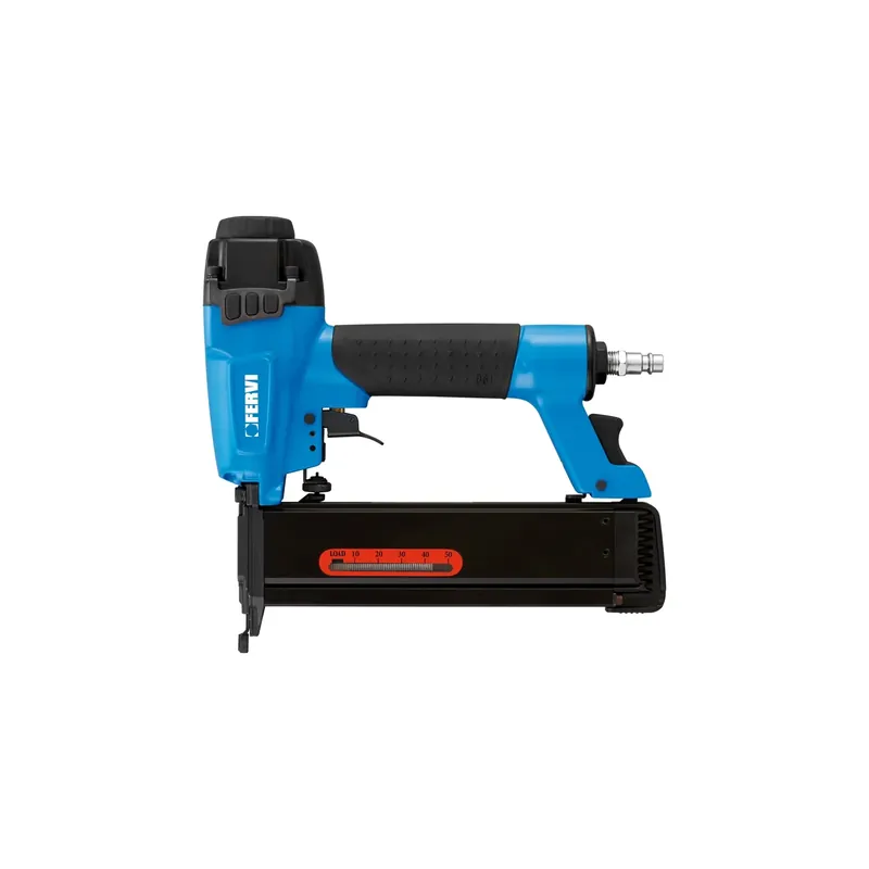 Fissatrice / chiodatrice pneumatica FERVI caricatore 100 Serie 0584- (10÷50 mm) Serie 0585- (13÷40 mm) 5 - 7 bar Betrouwbaar