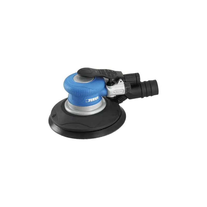 Favoriet Levigatrice pneumatica rotorbitale da 150mm con aspirazione FERVI 150 mm – 6" 6 bar / 90 psi 10500 rpm 1/4"