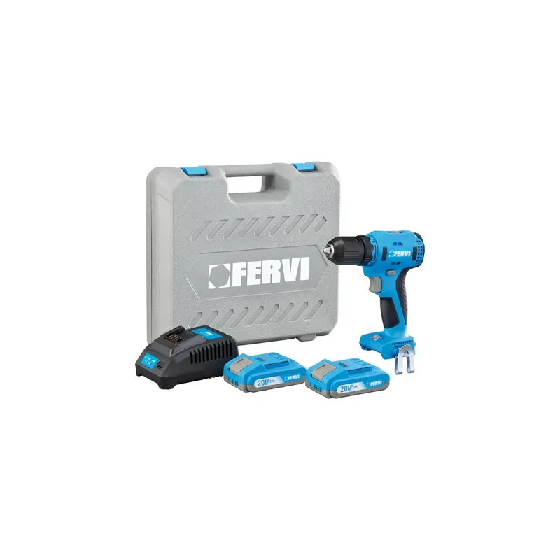 Direct Verzonden Trapano avvitatore 20V FERVI 35 / 55 Nm 2 - 13 mm acciaio Max 13 mm legno Max 40 mm