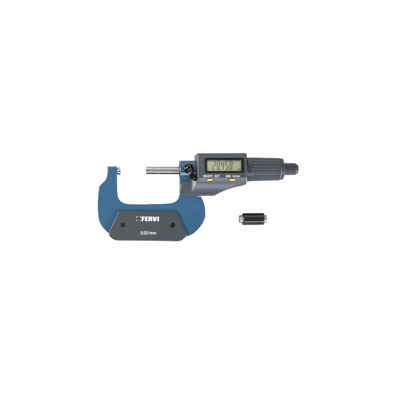 Hoge Kwaliteit Micrometro digitale elettronico FERVI M021/75/100 75 ÷ 100 mm - 3‘‘ ÷ 4‘‘