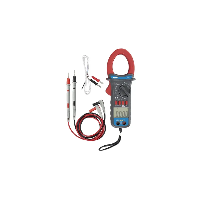 Pinza amperometrica digitale FERVI P075 Gecertificeerd