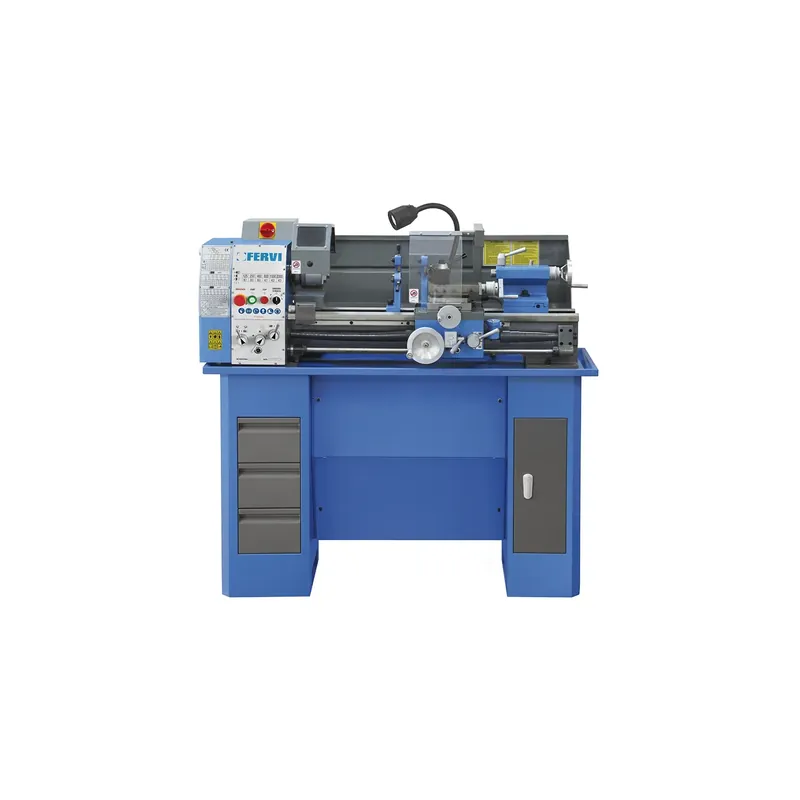 Tornio parallelo FERVI T750 con diametro banco 290 mm, diametro max sul carro 175 mm e distanza punte 750 mm Flitsaanbieding