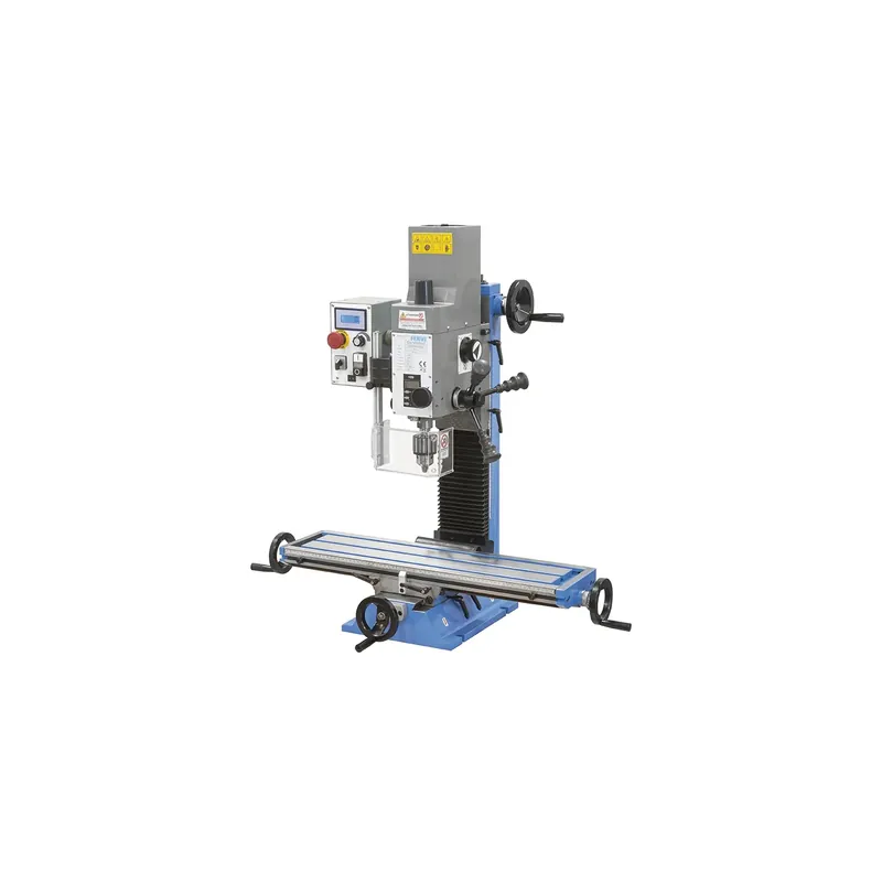 Actieprijs Trapano fresa da banco ad ingranaggi FERVI T061A con foratura Ø 16 mm e capacità di fresatura con fresa a inserti Ø 63 mm