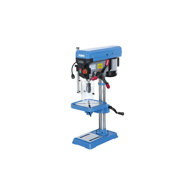 Trapano da banco con trasmissione a cinghia FERVI 0242 con foratura Ø 16/20/25 mm Koop Online