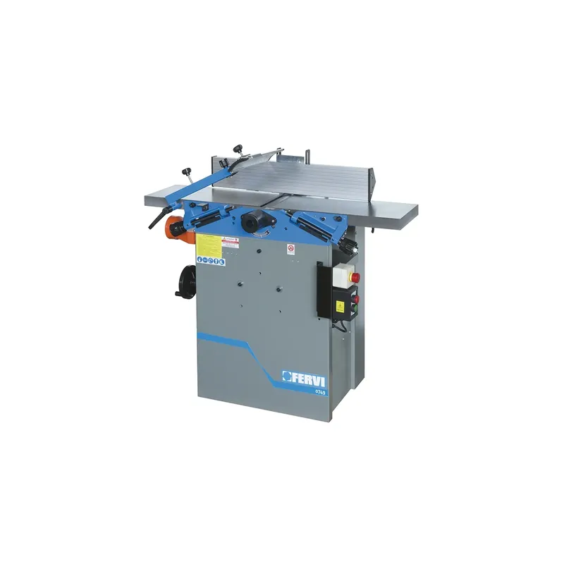 Populair Pialla filo spessore FERVI 0749 con capacità pialla filo 250 x 2 mm, altezza piani 810 mm e dimensioni 1050 x 485 x 800h mm