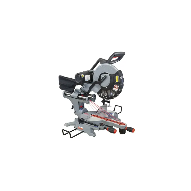 Troncatrice radiale per legno FERVI 0871 con motore 230 V 50/60 Hz 2 kW, motore 4500 rpm e disco Ø 305 x 30 x 3,2 mm Z 40 Laatste Kans