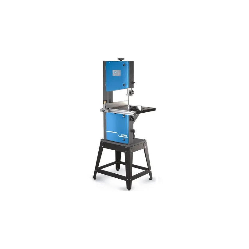 Sega a nastro per legno FERVI 0302/305 con capacità di taglio 305 x 120 mm, velocità 6 ÷ 12 m/s e volano Ø 315 mm Betrouwbaar