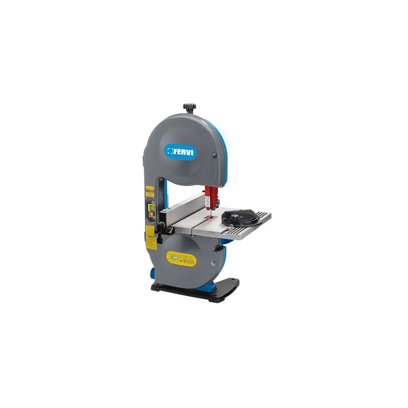 Hete Deal Sega a nastro per legno FERVI 0717A con capacità di taglio 190 x 80h mm, velocità 13,7 m/s e volano Ø 200 mm