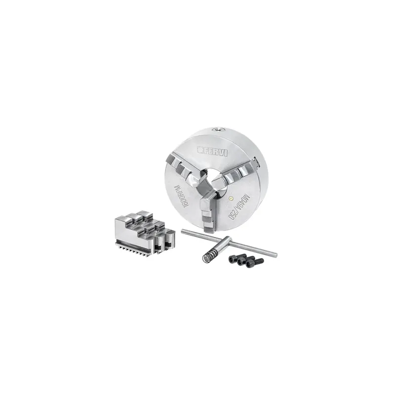 Betaalbaar Mandrino a 3+3 griffe autocentrante di precisione FERVI M049A/250