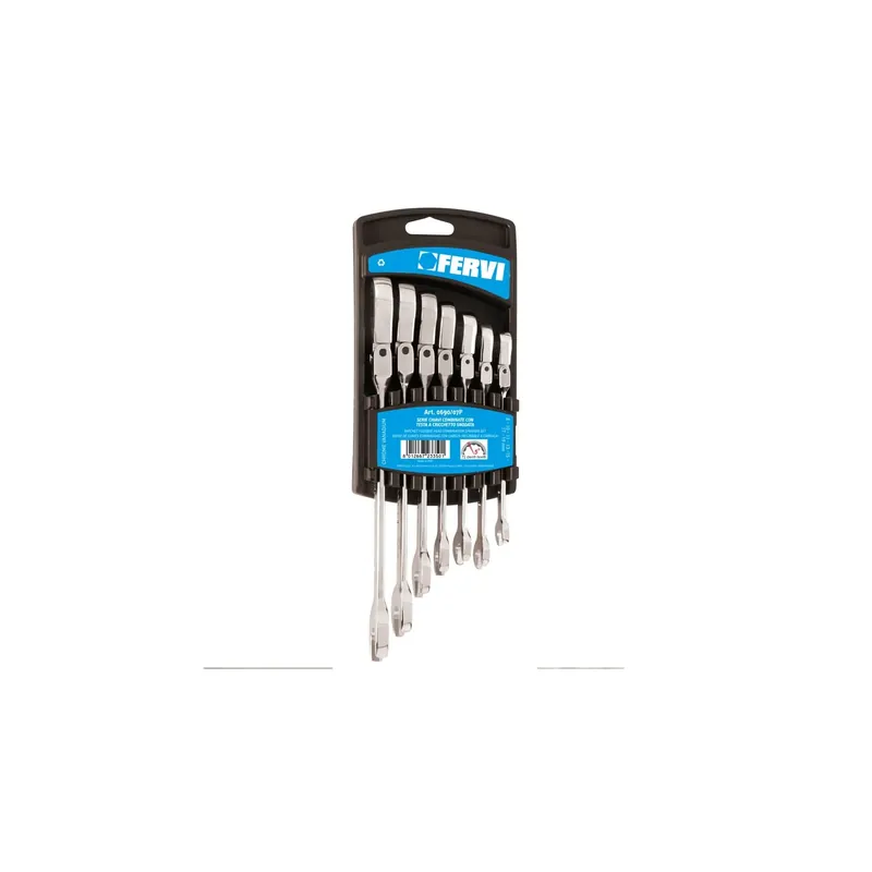Tijdelijk Beschikbaar FERVI Serie 7 Chiavi Combinate Cricchetto Snodato 8-19mm - 0690/07P