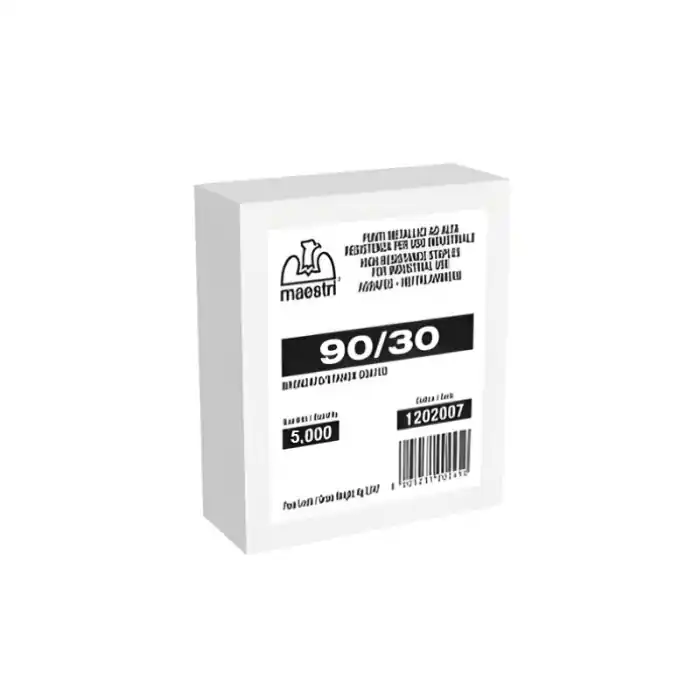Shop Nu Punti metallici bronzati MAESTRI 90 /30 1202007 r r r Confezione da 5000 pezzi r Punti ad alta resistenza per uso industriale r Bronzati r r
", "sku" "00488310", "brand" { "@type" "Thing", "name" "MAESTRI ROMEO" }, "offers" { "@type" "Offer", "priceCurrency" "EUR", "price" "32.40", "itemCondition" "http //schema.org/NewCondition", "availability" "http //schema.org/OutOfStock", "url" "https //www.toolshopitalia.it/shop/utensileria/punti-metallici-bronzati-maestri-90-30-1202007-5000-pz", "seller" { "@type" "Organization", "name" "ToolShop Italia - Ferramenta Online" } }
}
