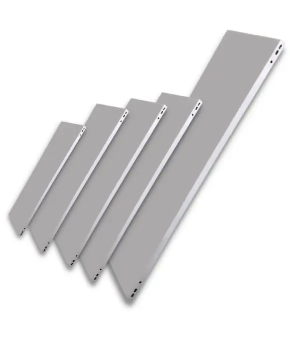 Gereduceerde Prijs Ripiano metallico per scaffalature verniciato grigio RAL 7038 - cm 80x30