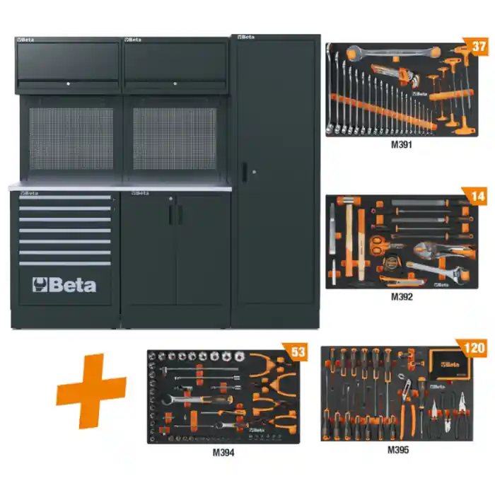 Shop Nu Arredo officina Beta RSC50 2.0 DX/224UT con assortimento 224 utensili - 050001080
