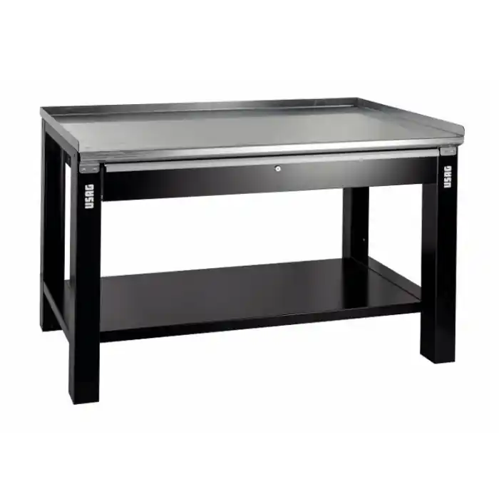 Aanbieding Banco da lavoro con piano in acciaio con cassetti Usag 506TAC (1,5m)