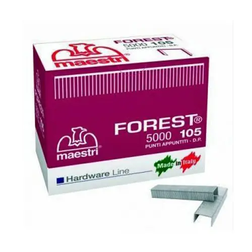Punti metallici per fissatrici Maestri 105AP 1101301 (5000 pezzi) r r r Punti metallici 105 FOREST Romeo Maestri sono ideali per allestimenti stand e arredamenti negozi; profili su legno per serramenti ed infissi, perlinati interni ed esterni. r Adatti per la ricopertura poltrone e divani e lavori di decorazione. r Sono inoltre adeguati per l‘insatallazione di isolamenti termici ed acustici; rivestimenti interni di roulottes, camper e barche. r Dimensioni 11x5,7x0,80mm r Confezione 5000 pezzi r r
", "sku" "00229449", "brand" { "@type" "Thing", "name" "MAESTRI ROMEO" }, "offers" { "@type" "Offer", "priceCurrency" "EUR", "price" "7.40", "itemCondition" "http //schema.org/NewCondition", "availability" "http //schema.org/InStock", "url" "https //www.toolshopitalia.it/shop/utensileria/punti-metallici-per-fissatrici-maestri-105ap-1101301-5000-pz", "seller" { "@type" "Organization", "name" "ToolShop Italia - Ferramenta Online" } }
} Laatste Versie
