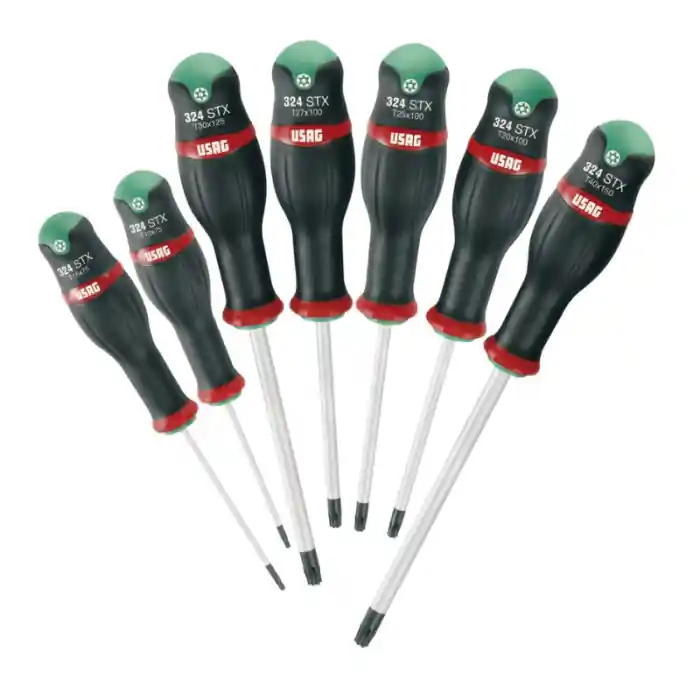 Assortimento Serie di 7 cacciaviti impronta Torx Usag 324 STX/S7 Snelle Levering