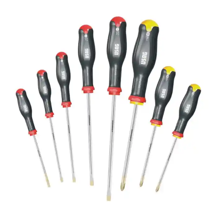 Assortimento Serie di 8 cacciaviti intaglio e croce USAG 324 SH8 Meest Verkocht