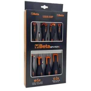 Serie 8 cacciaviti a taglio + croce Phillips BETA EVOX 1203E/DP8 Weekendaanbieding