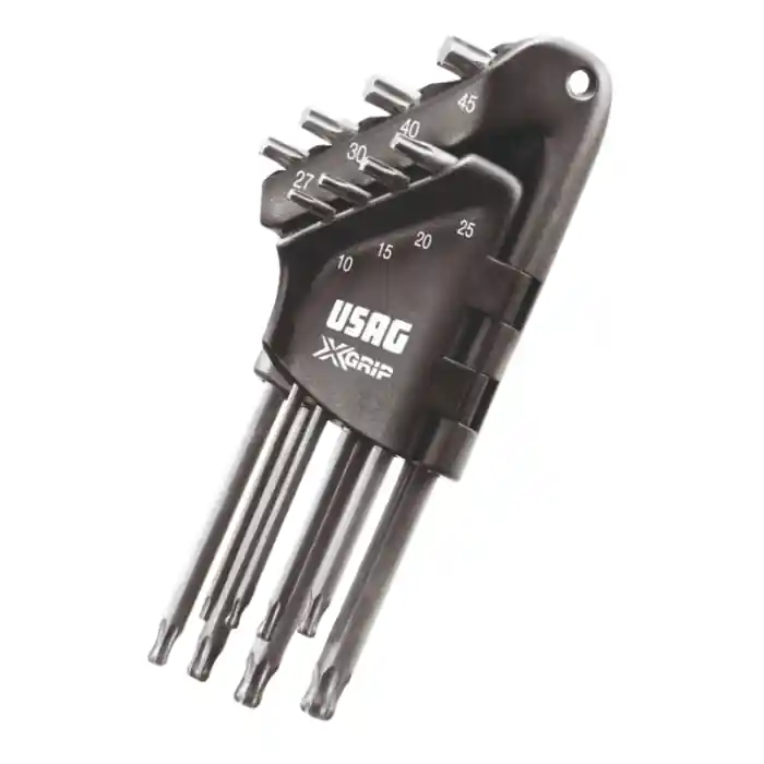 Serie 8 chiavi brugola maschio Usag 280 XTX/S8 X-Grip testa sferica TORX Finale Uitverkoop