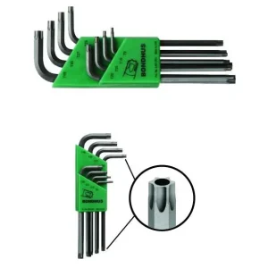 Serie 8 chiavi piegate a "L" impronta Torx con foro per viti di sicurezza BONDHUS 32434 TR-TL8 r r r esecuzione con foro per viti di sicurezza antimanomissione r acciaio speciale brevettato Protanium™ r utilizzabili su tutte le impronte Torx® e stellari r trattamento anticorrosione brevettato ProGuard™ r lavorazione con tolleranze di alta precisione r protezione superiore alla cromatura r perfetta inserzione ed elevata trasmissione della coppia r misure contenute TR9 - TR10 - TR15 - TR20 - TR25 - TR27 - TR30 - TR40 r r
", "sku" "00488082", "brand" { "@type" "Thing", "name" "BONDHUS" }, "offers" { "@type" "Offer", "priceCurrency" "EUR", "price" "29.70", "itemCondition" "http //schema.org/NewCondition", "availability" "http //schema.org/InStock", "url" "https //www.toolshopitalia.it/shop/chiavi-di-manovra/serie-8-chiavi-piegate-a-l-impronta-torx-con-foro-viti-sicurezza-bondhus-32434-tr-tl8", "seller" { "@type" "Organization", "name" "ToolShop Italia - Ferramenta Online" } }
} Laatste Kans