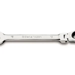 Must-Have Chiavi combinate a forchetta e poligonali a cricchetto snodate BETA 142SN r r r Testa piegata di 15° r Angolo di ripresa di 5° r Testa snodata a 180° r r
", "sku" "09705784", "brand" { "@type" "Thing", "name" "BETA UTENSILI" }, "aggregateRating" { "@type" "AggregateRating", "ratingValue" "5.00", "reviewCount" "1" }, "offers" { "@type" "Offer", "priceCurrency" "EUR", "price" "17.30", "itemCondition" "http //schema.org/NewCondition", "availability" "http //schema.org/InStock", "url" "https //www.toolshopitalia.it/shop/chiave-combinata-a-forchetta-e-poligonale-a-cricchetto-snodata-beta-142sn-mm8", "seller" { "@type" "Organization", "name" "ToolShop Italia - Ferramenta Online" } }
}