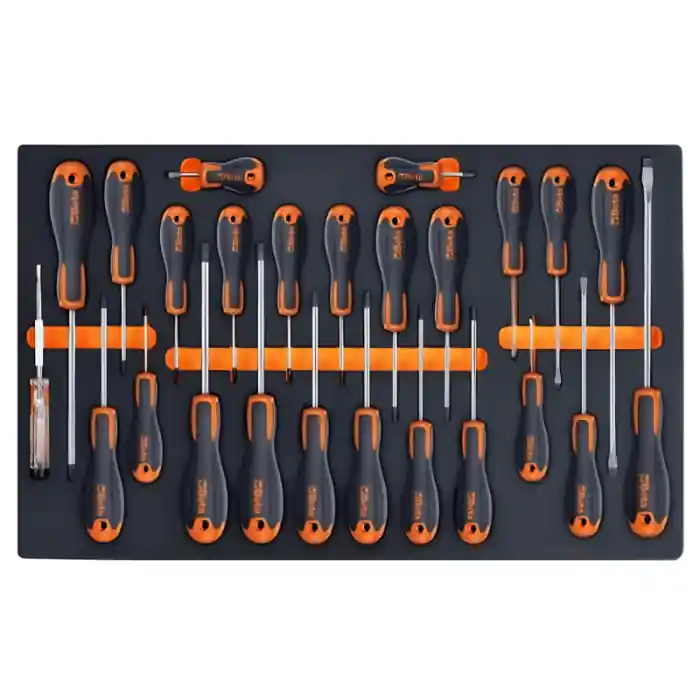 Assortimento 25 cacciaviti Evox ad impronta mista Beta M213 in termoformato EVA Beperkte Voorraad